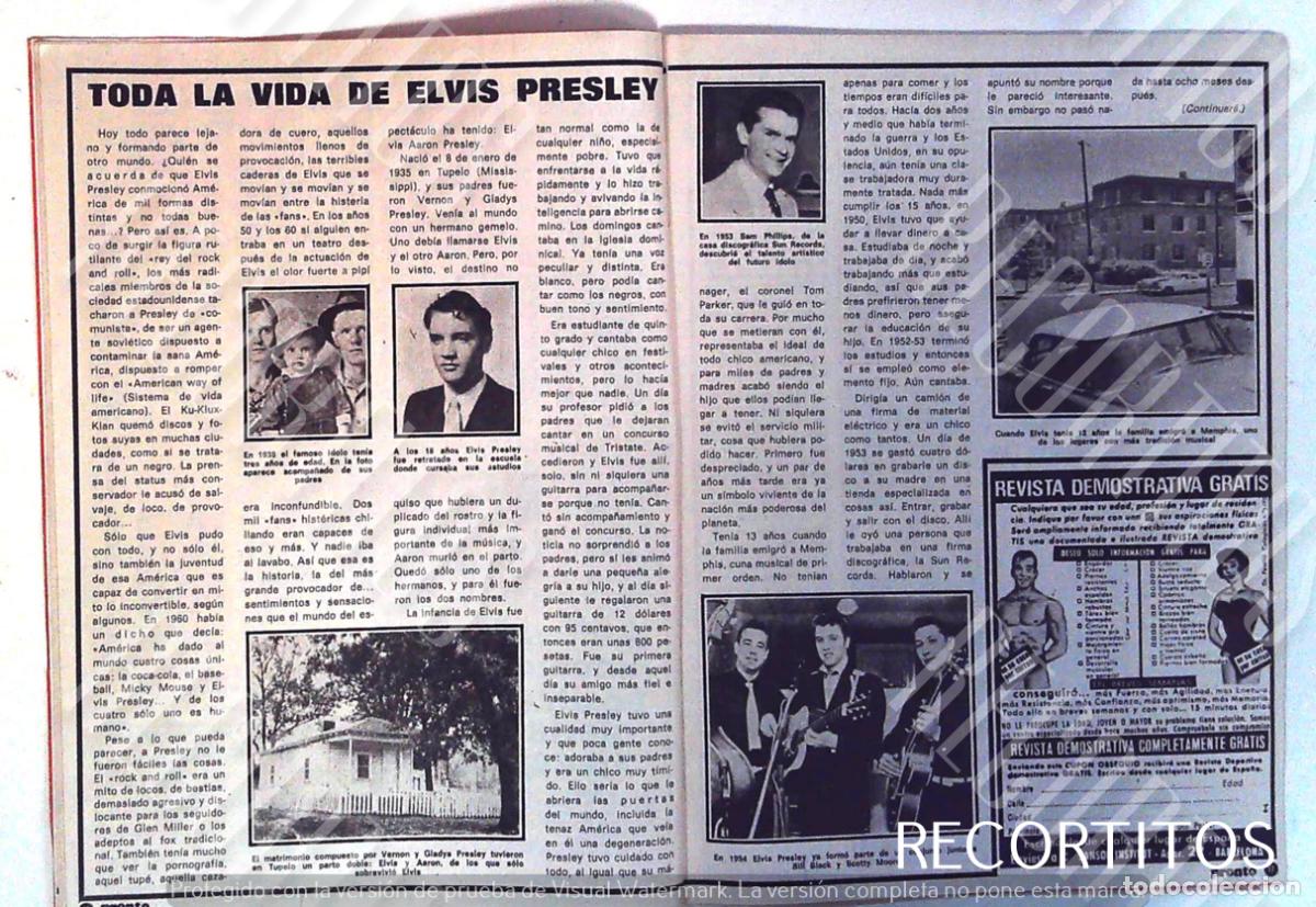Cine: ELVIS PRESLEY TODA LA VIDA DE ELVIS EN PRONTO