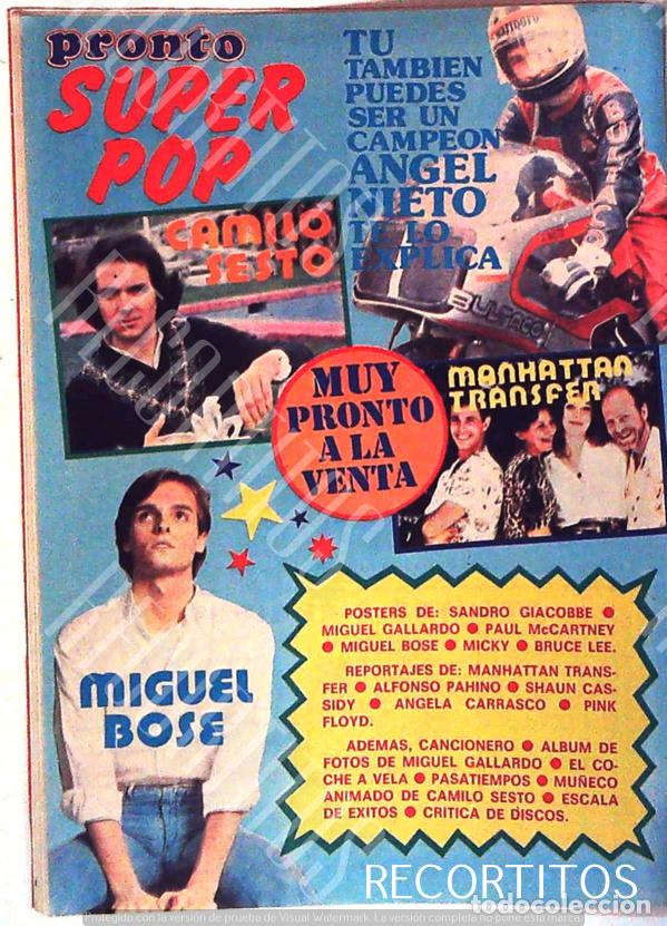 Cine: manhattan transfer CAMILO SESTO MIGUEL BOSE