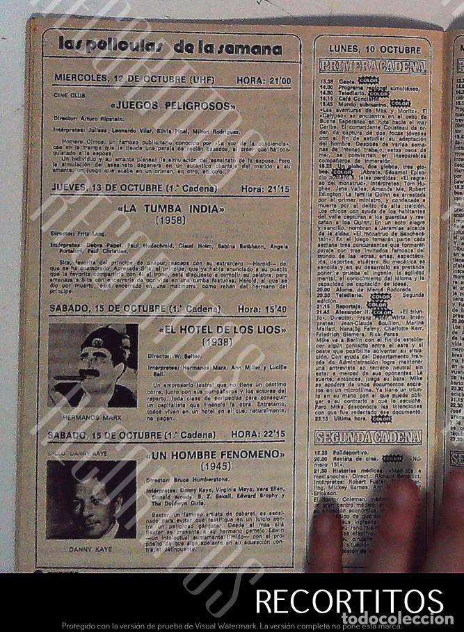 Cin&eacute;ma: GRIUCHO MARX DANNY KAYE