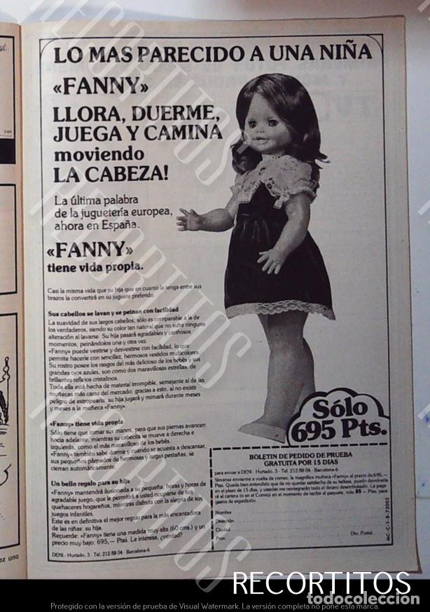 Cinema: FANNY LA MU&Ntilde;ECA CON VIDA PROPIA ANUNCIO