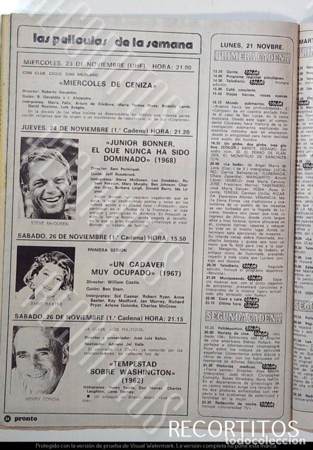 Cinema: STEVE MCQUEEN ANNE BAXTER HAENRY FONDA