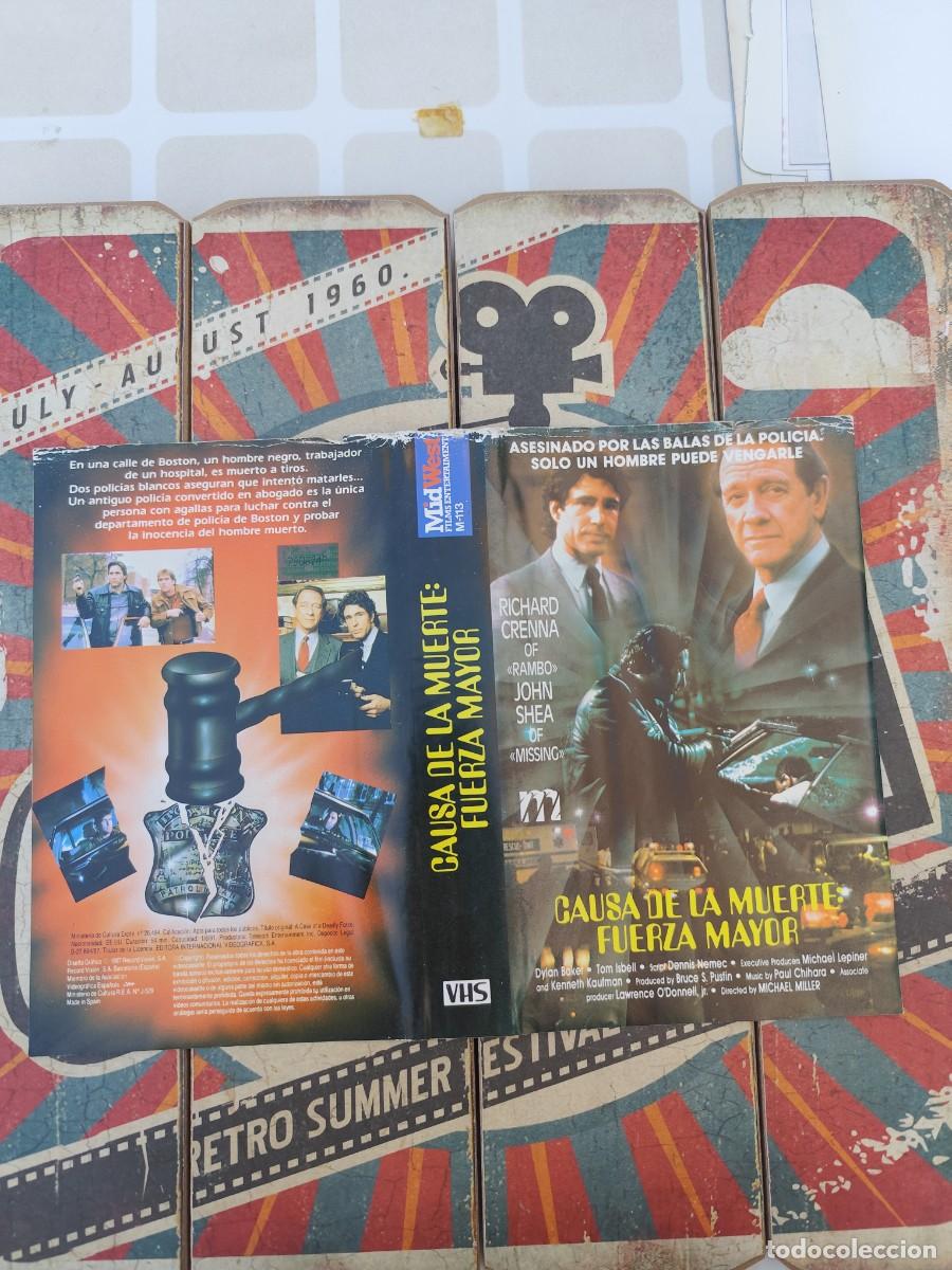 Cinema: Caratula VHS Causa de la muerte ,fuerza mayor