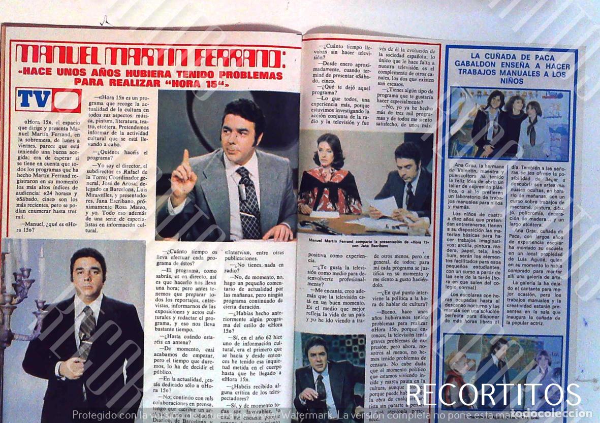 Cin&eacute;ma: manuel martin ferrand hora 15