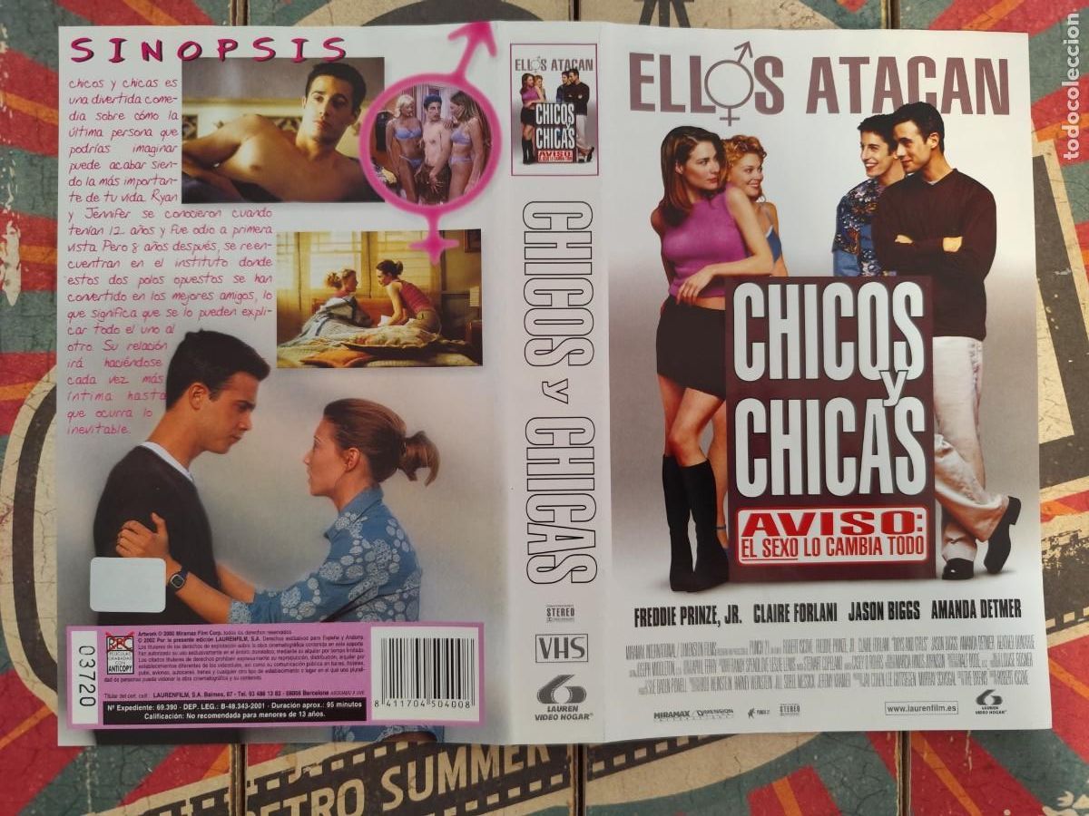 Cine: Caratula VHS Chicos y Chicas - Foto 1