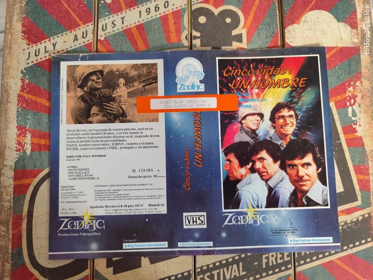 Cinema: Caratula VHS Cinco vidas : Un hombre