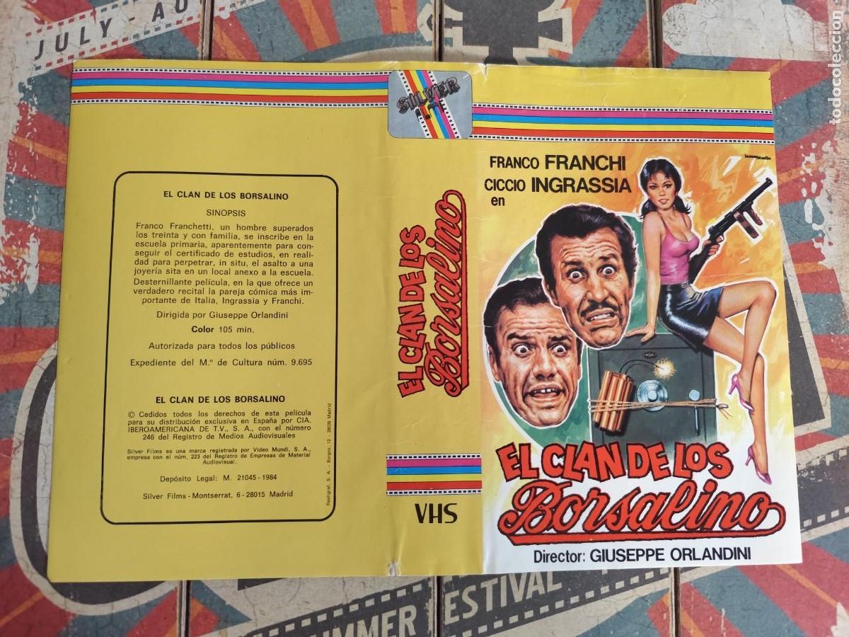 Cinema: Caratula VHS El clan de los Borsalinos