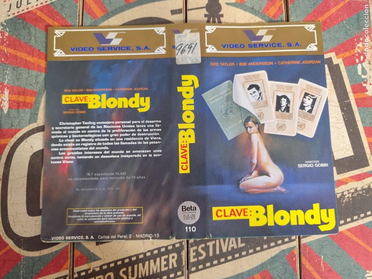 Cine: Caratula Beta Clave :Blondy - Foto 1