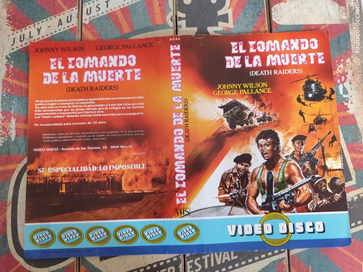 Cine: Caratula VHS El comando de la muerte - Foto 1