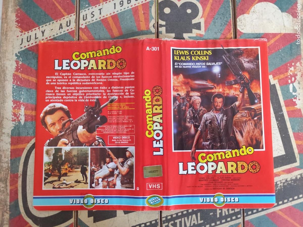 Cine: Caratula VHS Comando Leopardo - Foto 1