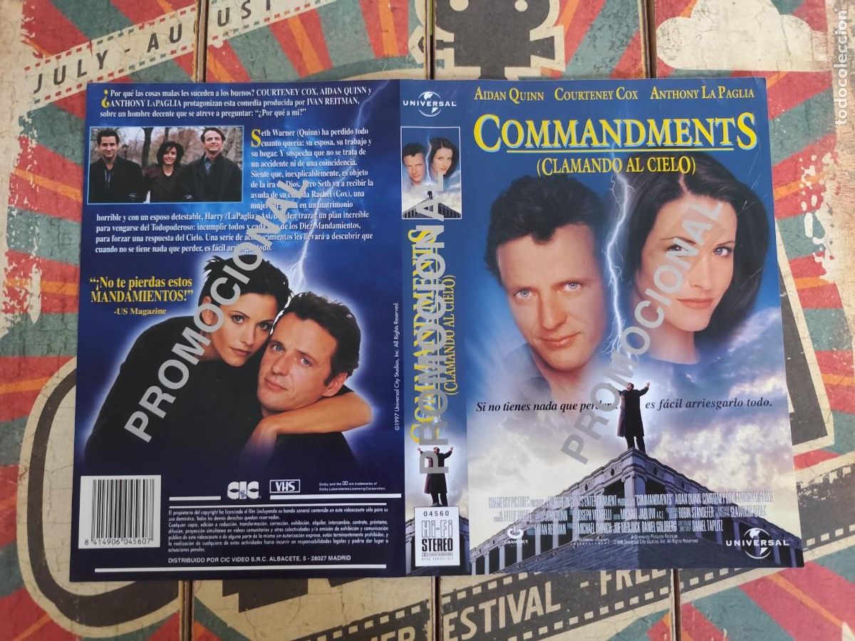 Cine: Caratula VHS Commandments - Foto 1