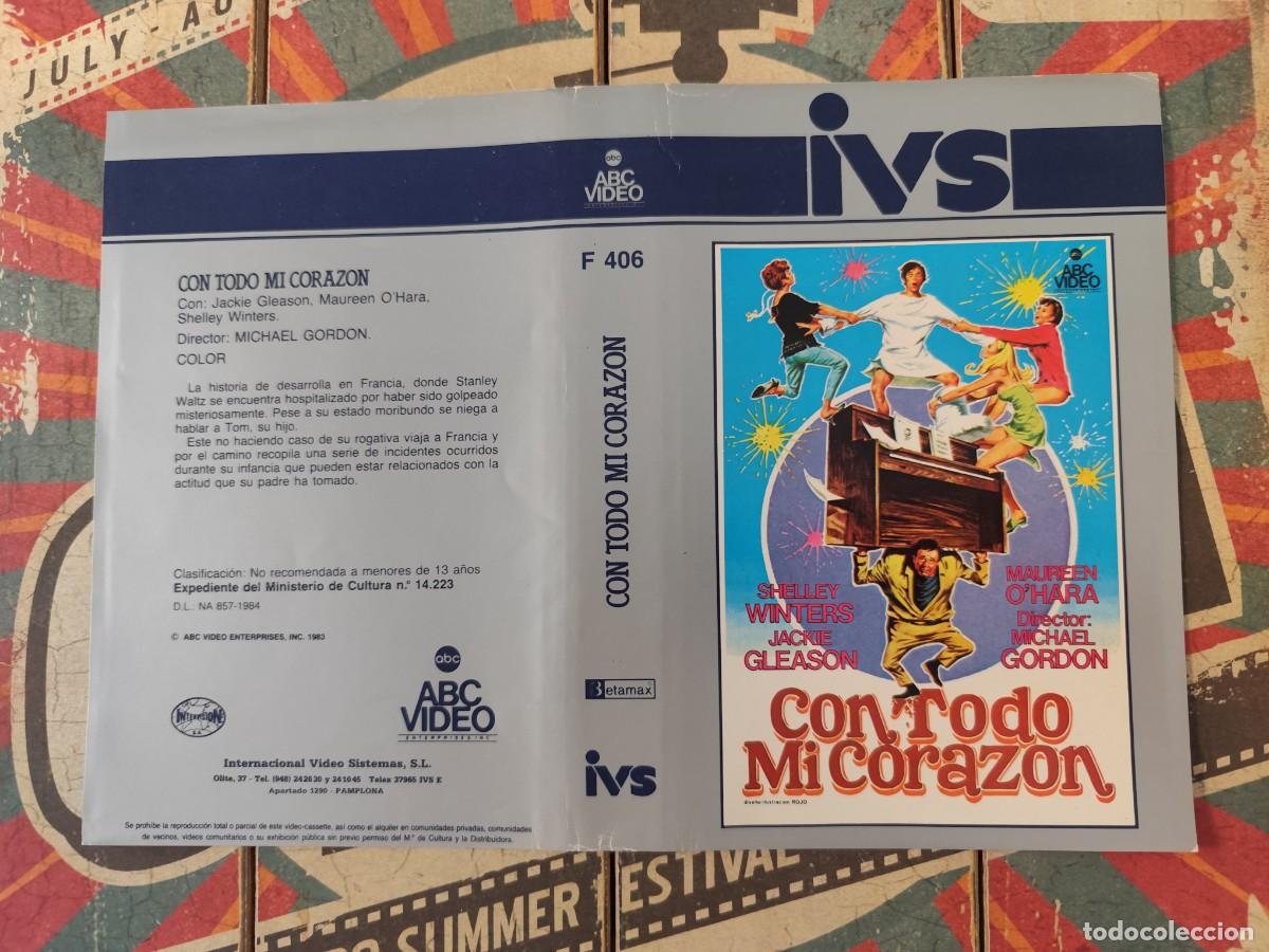 Cine: Caratula Beta Con todo mi coraz&oacute;n - Foto 1