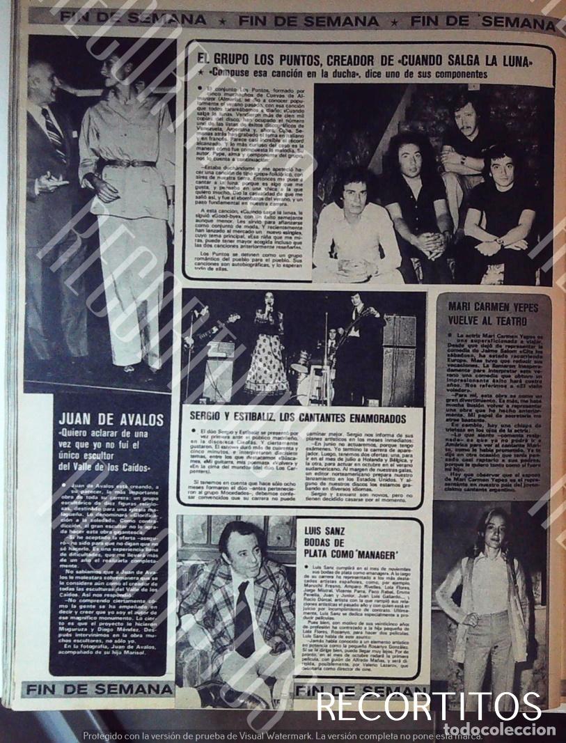 Cin&eacute;ma: luis sanz maria carmen yepes sergio y estibaliz juan de avalos los puntos