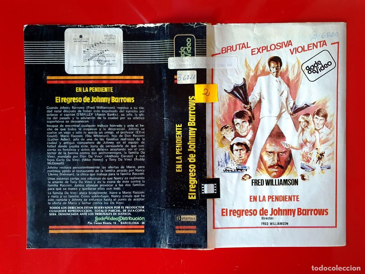 Cine: SOLO CAR&Aacute;TULA - EL REGRESO DE JOHNNY BARROWS 1&ordf; EDICI&Oacute;N