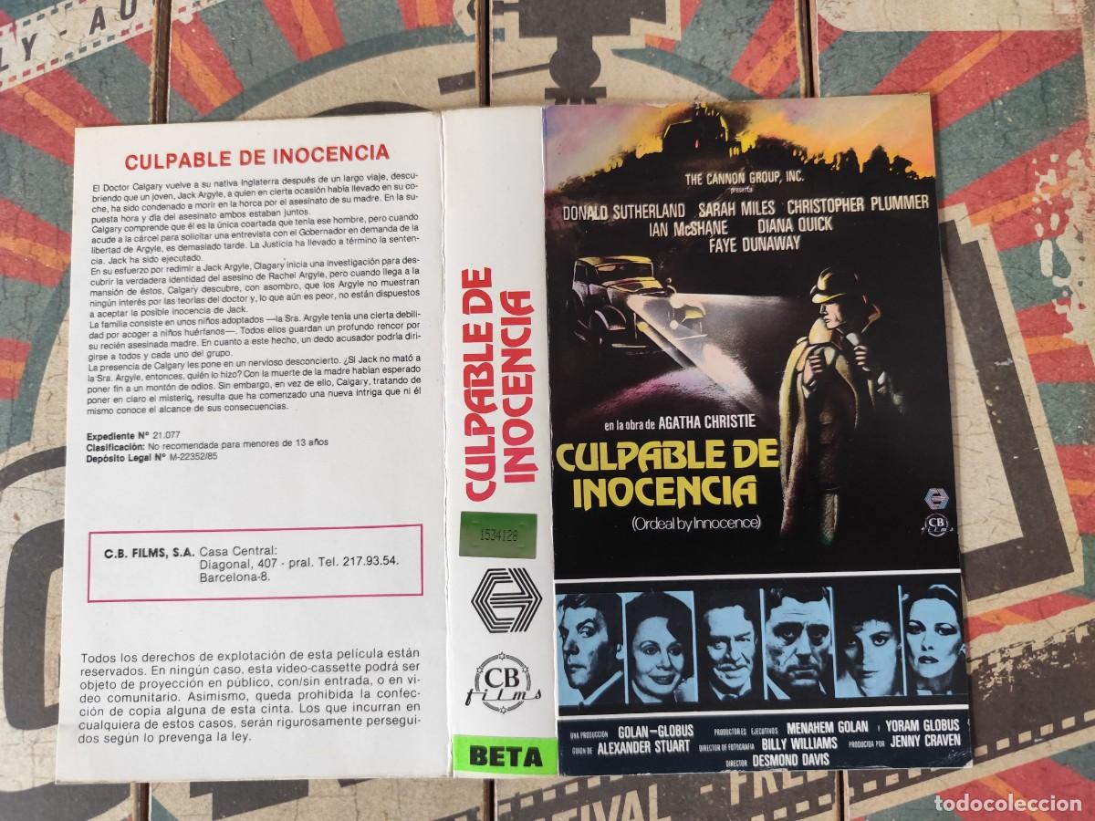 Cine: Car&aacute;tula Beta Culpable de inocencia - Foto 1