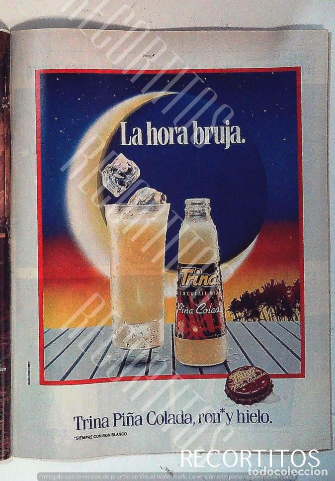 Cinema: TRINA PI&Ntilde;A COLADA ANUNCIO PUBLICIDAD