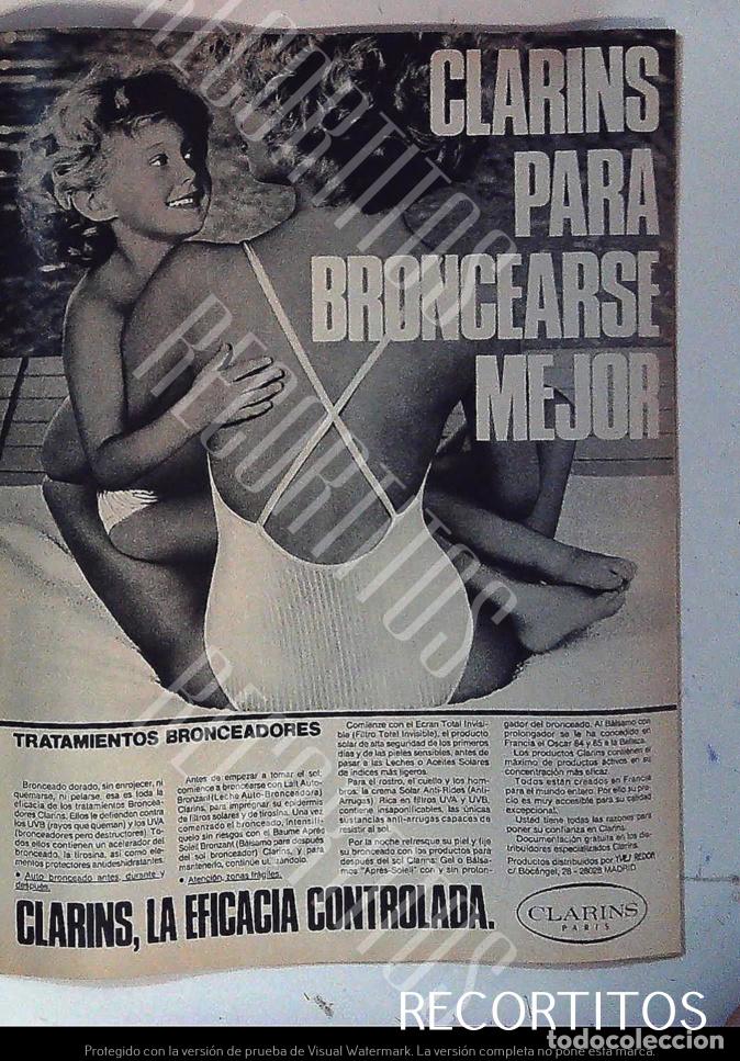 Cin&eacute;ma: CLARINS ANUNCIO PUBLICIDAD BRONCEADOR