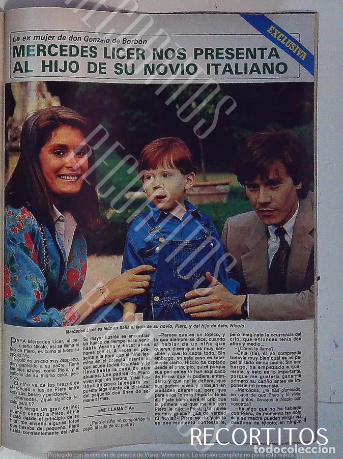 Cine: MERCEDES LICER SU NOVIO ITALIANO