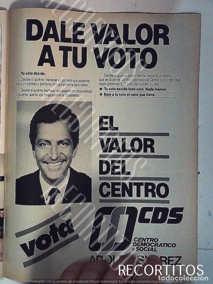 Cin&eacute;ma: ADOLFO SUAREZ VOTA CDS