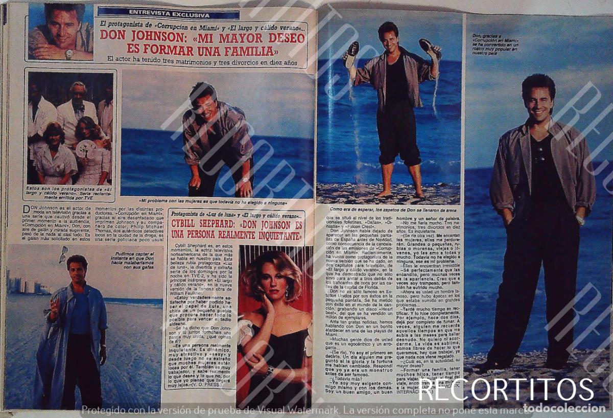 Cine: DON JOHNSON CORRUPCION EN MIAMI VICE CYBIL SHEPHARD