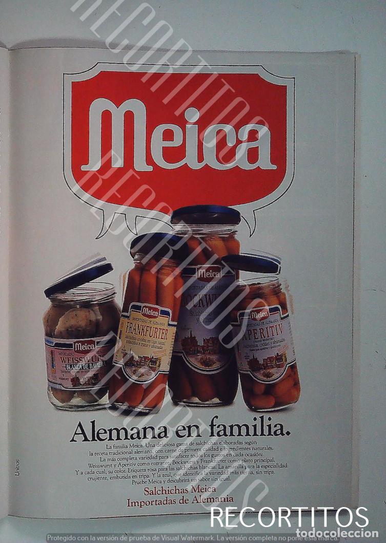 Cin&eacute;ma: MEICA SALCHICHAS BOCKWURST ANUNCIO PUBLICIDAD