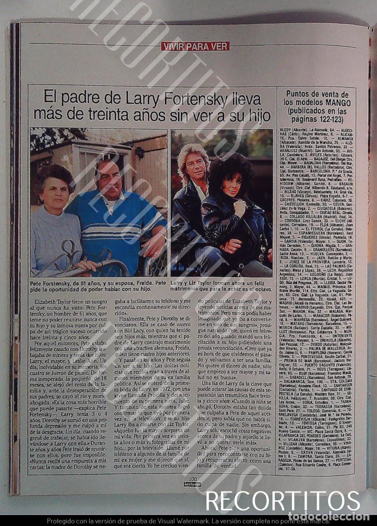 Cine: ELIZABETH TAYLOR LARRY FORTENSKY