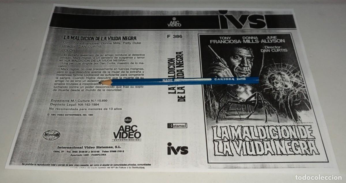 Kino: CAR&Aacute;TULA VHS &bull; LA MALDICI&Oacute;N DE LA VIUDA NEGRA