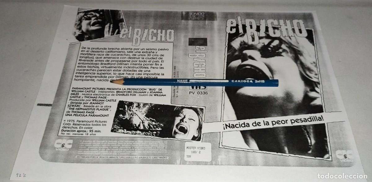 Kino: CAR&Aacute;TULA VHS &bull; EL BICHO