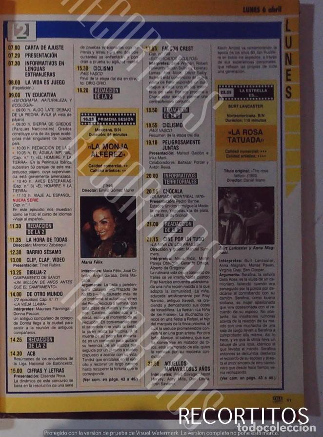 Cinema: MARIA FELIX LA MONJA ALFEREZ