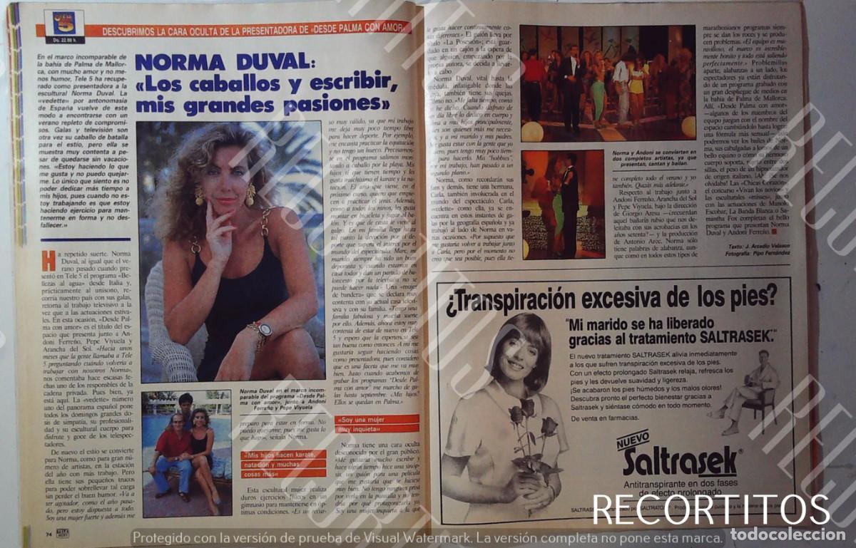 Kino: NORMA DUVAL DESDE PALMA CON AMOR ANDONI FERRE&Ntilde;O