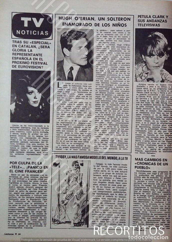 Cinema: GLORIA CANTANTE TWIGGY PETULA CLARK HUGH O'BRIAN
