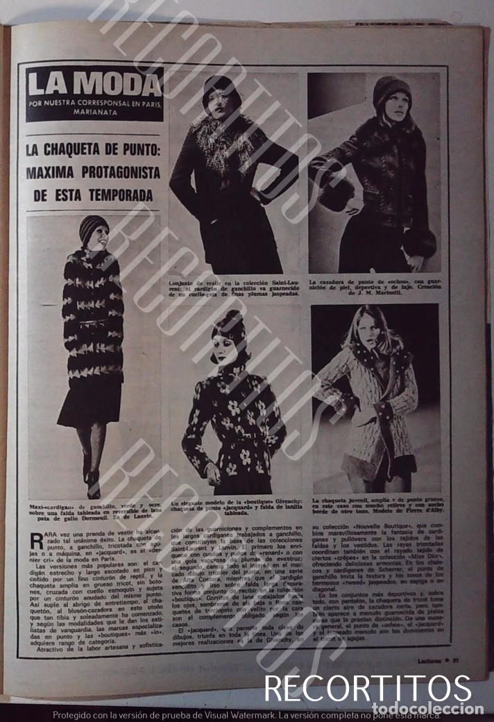 Cin&eacute;ma: MODA 1973 LA CHAQUETA DE PUNTO