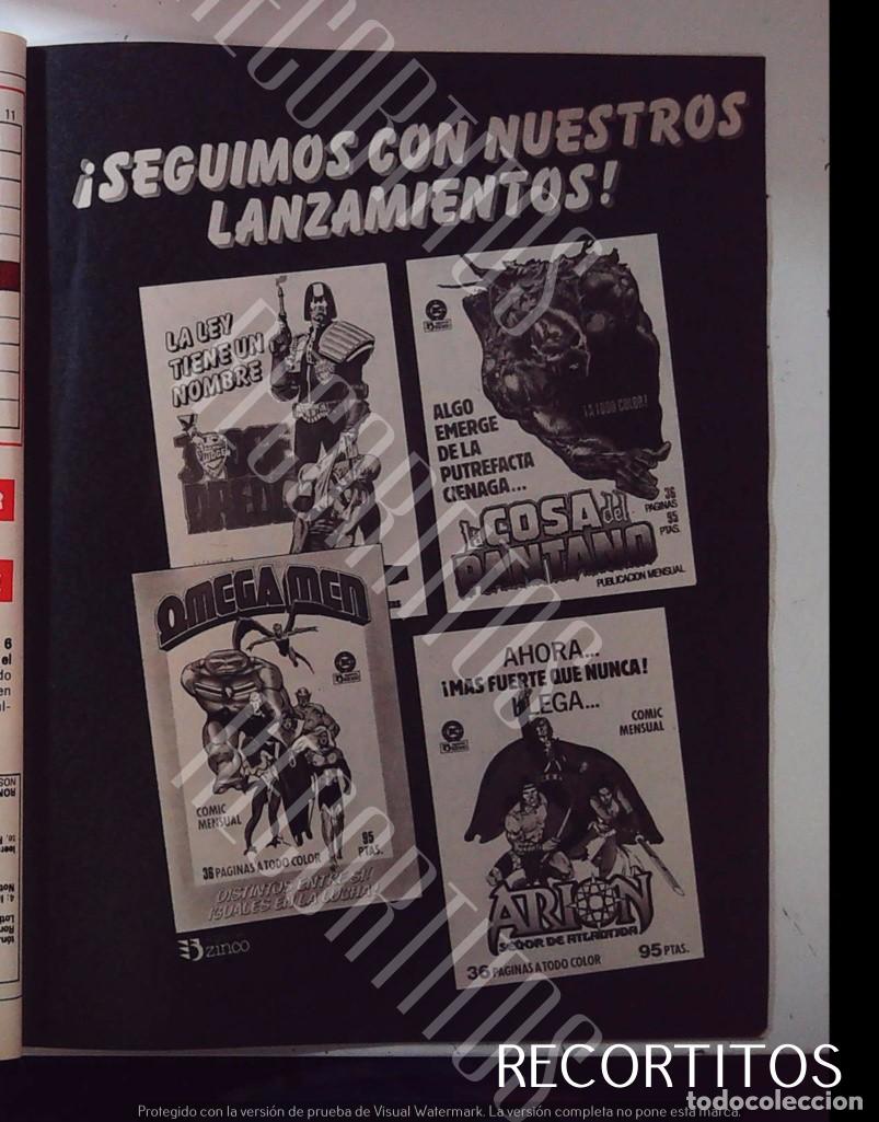 Cinema: ARION OMEGA JUDGE DREED JUEZ LA COSA DEL PANTANO ANUNCIO