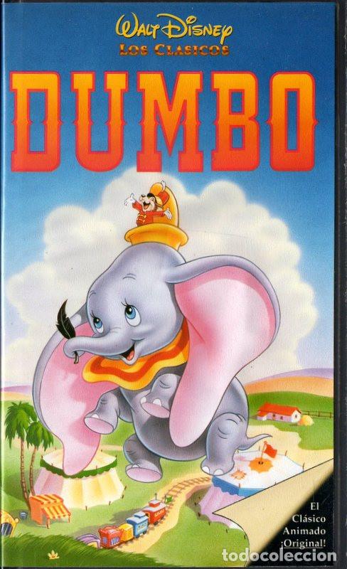 Cine: Caja y car&aacute;tula originales Dumbo (Disney) VHS (NO CINTA)