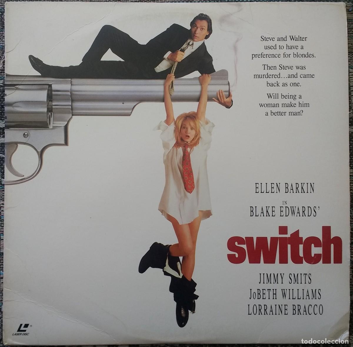 Cine: Switch 1991 Laserdisc Laser Disc NTSC U.S.A. Blake Edwards Ellen Barkin Jimmy Smits Lorraine Bracco