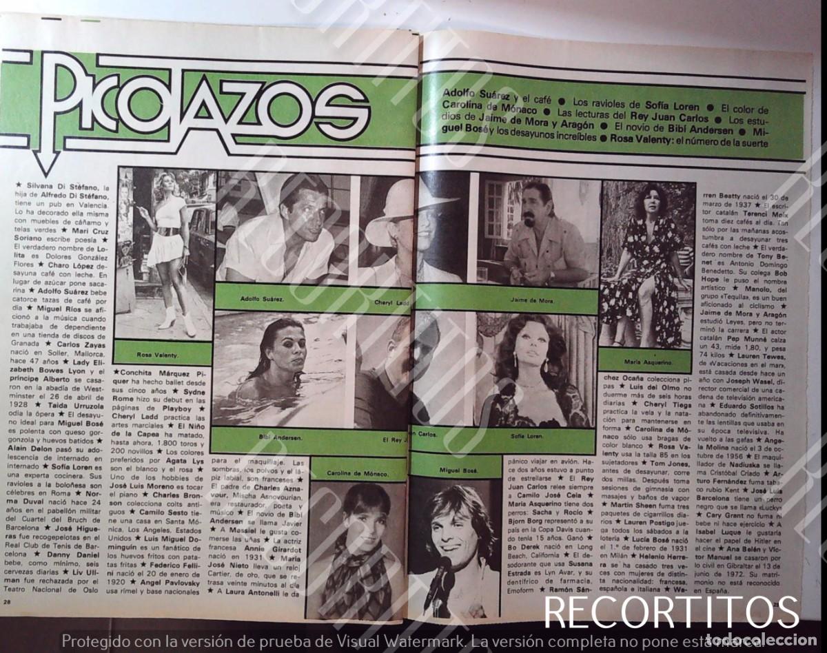 Cine: CHERYL LADD ADOLFO SUAREZ MARIA ASQUERINO JAIME DE MORA CAROLINA MONACO MIGUEL BOSE BIBI ANDERSEN