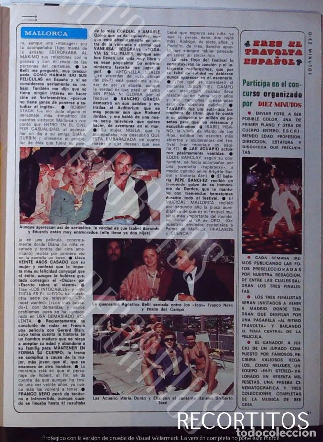 Cine: TRIO ACUARIO MARIA DURAN ELIA UMBERTO TOZZI AGOSTINA BELLI G FRANCO NERO ISABEL BORONDO JOHN TRAVOLT