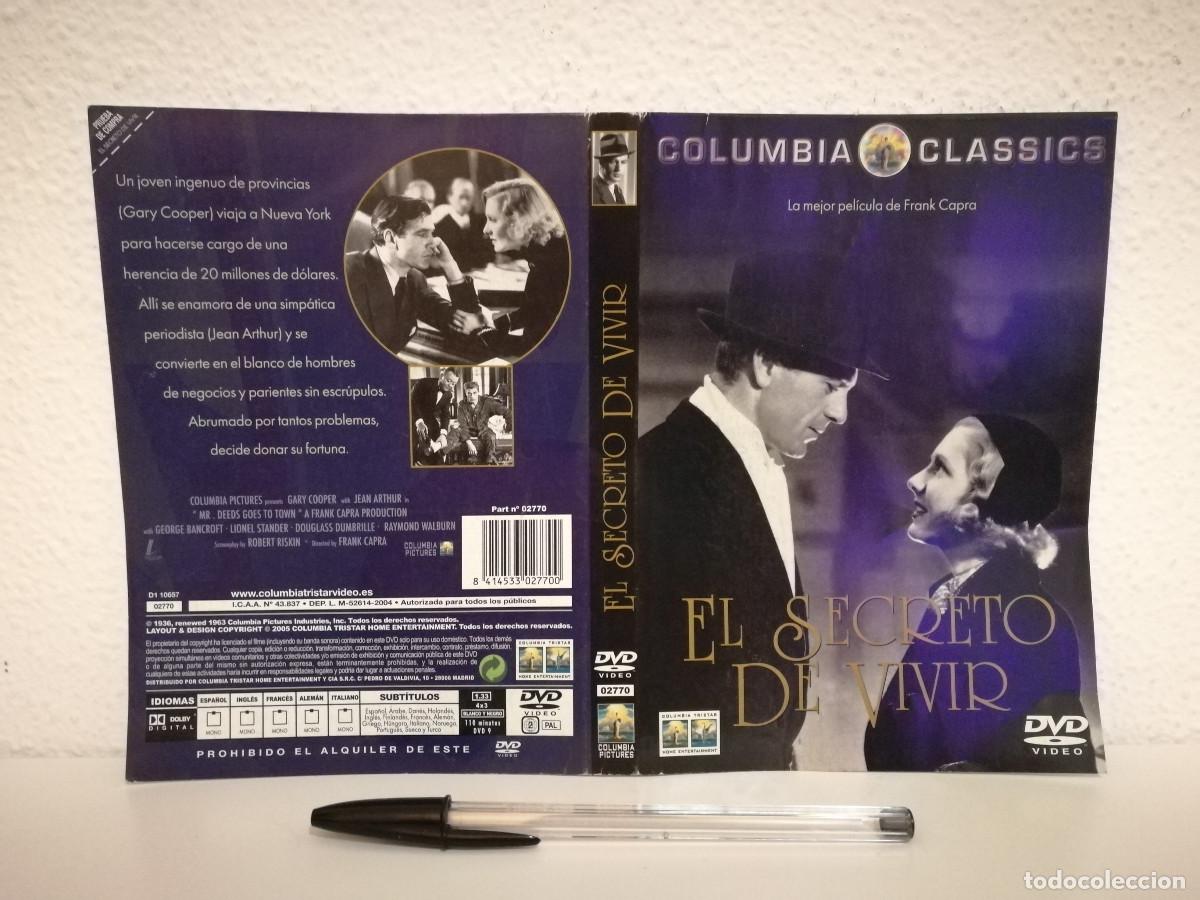 Cinema: CARATULA ORIGINAL -A4- EL SECRETO DE VIVIR - CARY COOPER