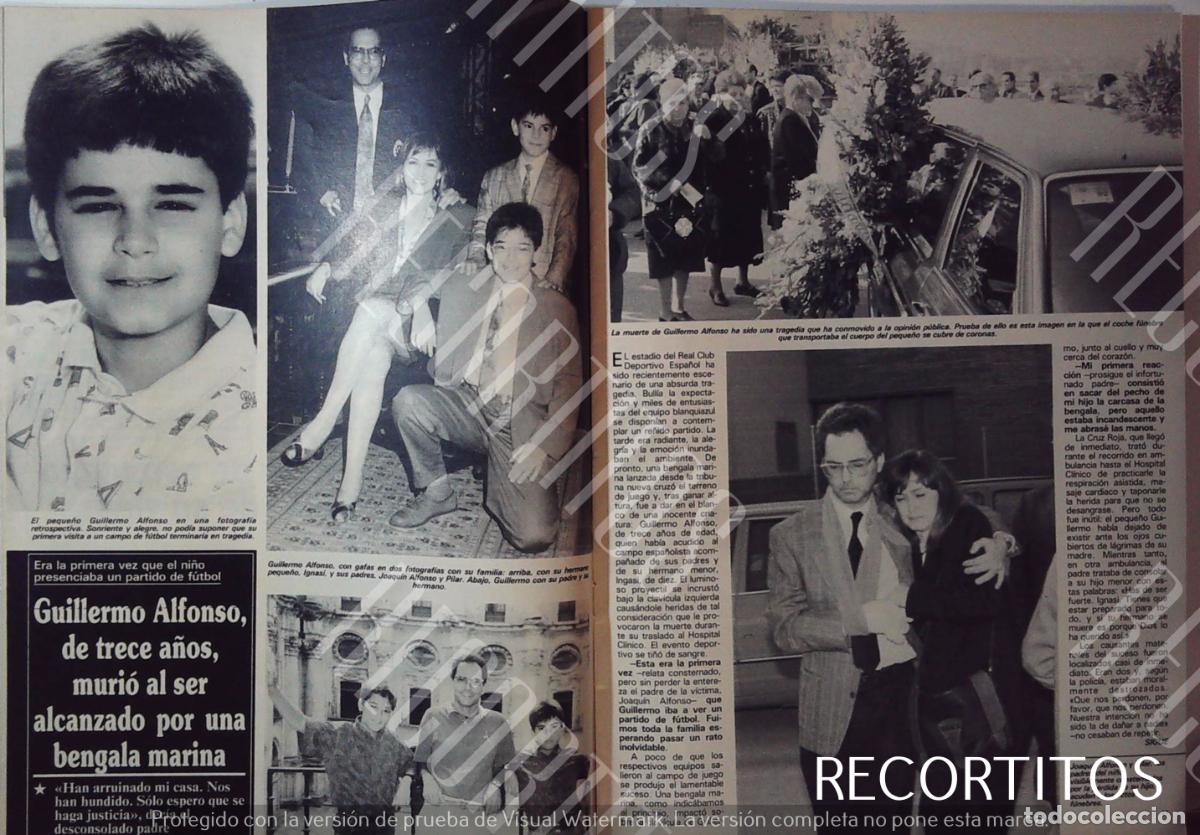 Cinema: guillermo alfonso murio por una bengala marina muerte en el campo de futbol