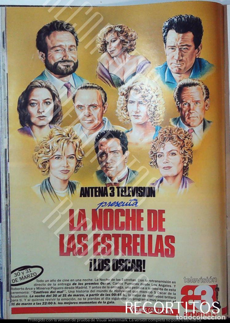 Cine: anthony hopkins jessica lange warren beatty laura dern bette midler robert de niro joodie foster