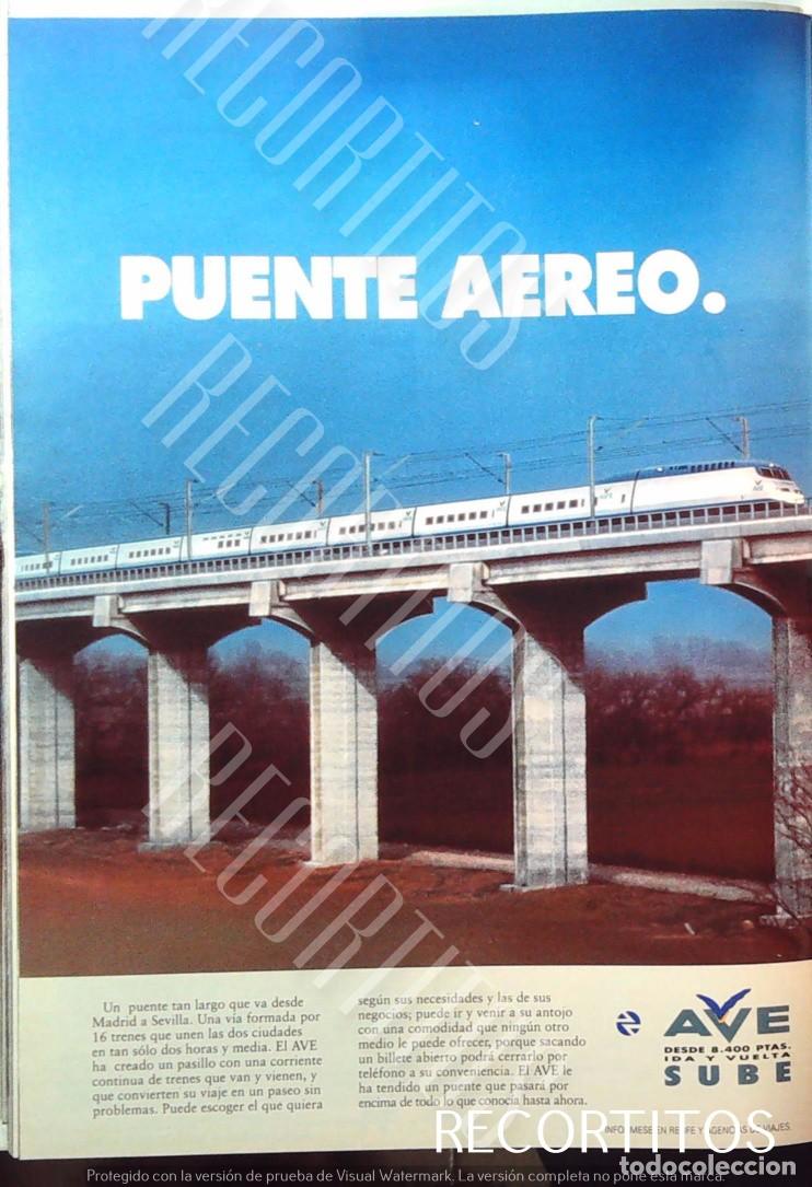 Cine: AVE RENFE PUBLICIDAD ANUNCOIO 92 - Foto 1