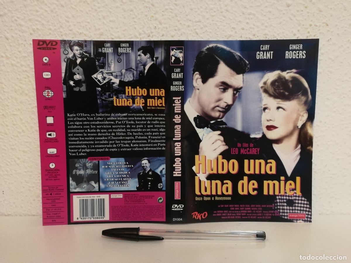 Cine: CARATULA ORIGINAL -A4- HUBO UNA LUNA DE MIEL - CARY GRANT - GINGER ROGERS