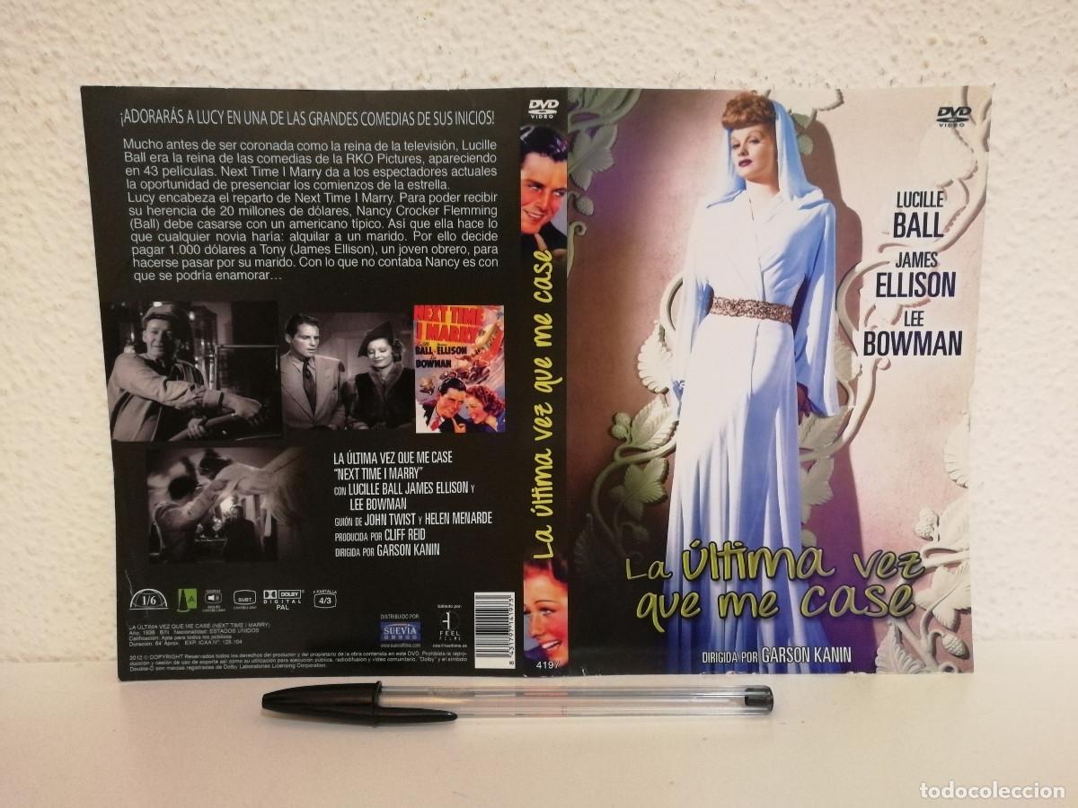 Cinema: CARATULA ORIGINAL -A4- LA ULTIMA VEZ QUE ME CASE - CINE CLASICO - LUCILLE BALL