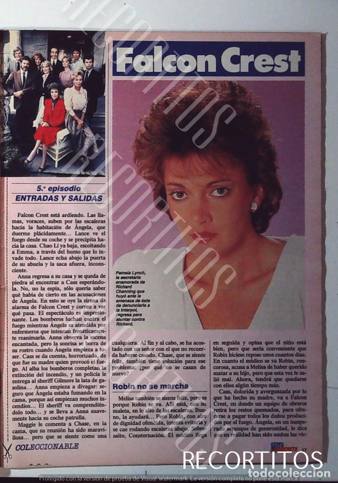 Cinema: falcon crest jane wyman lorenzo lamas angela chaning PAMELA LYNCH APOLLONIA