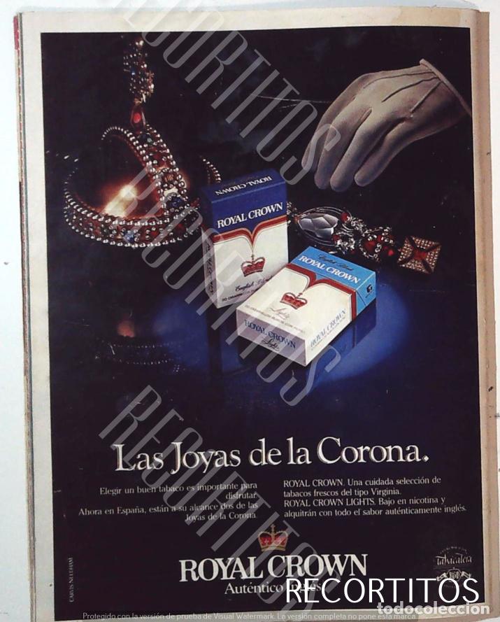 Cine: ROYAL CROWN ANUNCIO PUBLICIDAD TABACO CIGARRILLOS