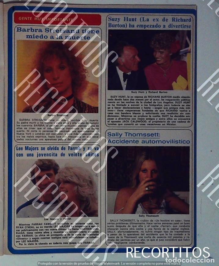 Cinema: SALLY THOMSETT FARRAH FAWCETT LEE MAJORS BARBARA STREISAND SUZY HUNT