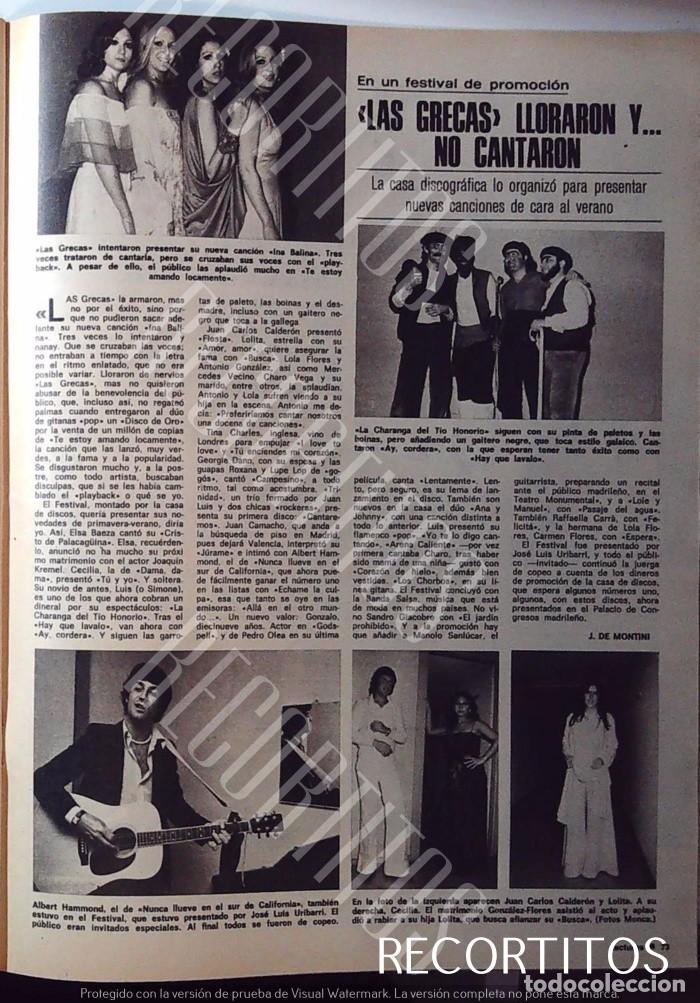 Cinema: LAS GRECAS ALBERT HAMMOND CECILIA JUAN CARLOSCALDERON LOLITA FLORES