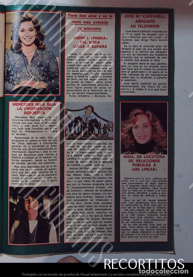 Cine: ANDREA DEL BOCA MERCEDES MILA FIORELLA FALTOYANO