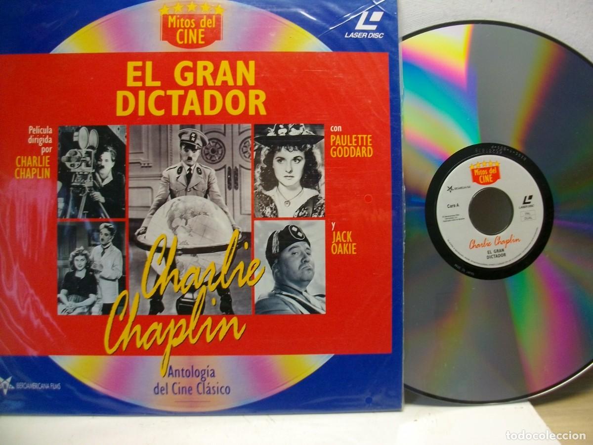 Cine: EL GRAN DICTADOR -CHARLIE CHAPLIN - VIDEO LASERDISC