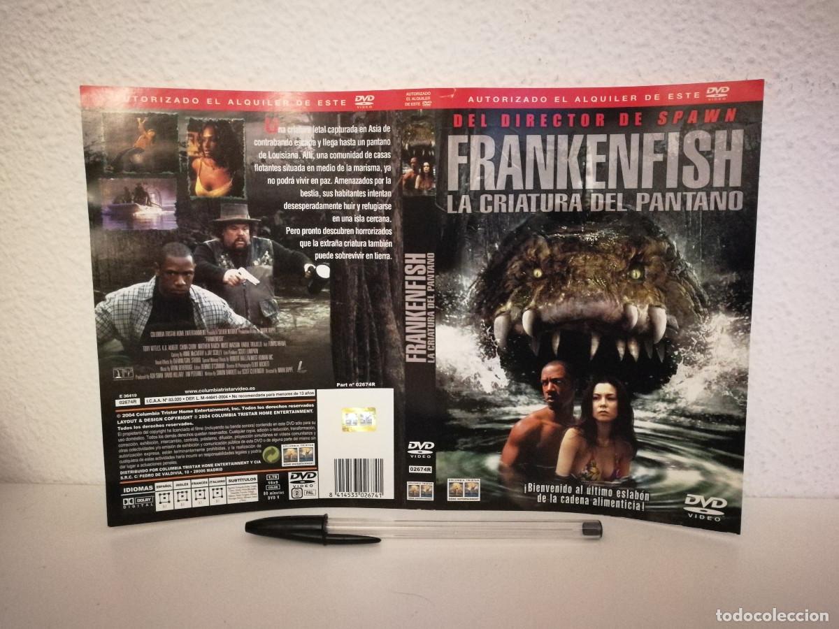 Cinema: CARATULA ORIGINAL -A4- FRANKENFISH LA CRIATURA DEL PANTANO- TERROR - GORE -