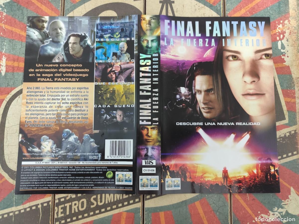Cine: Car&aacute;tula VHS Final fantasy La fuerza interior